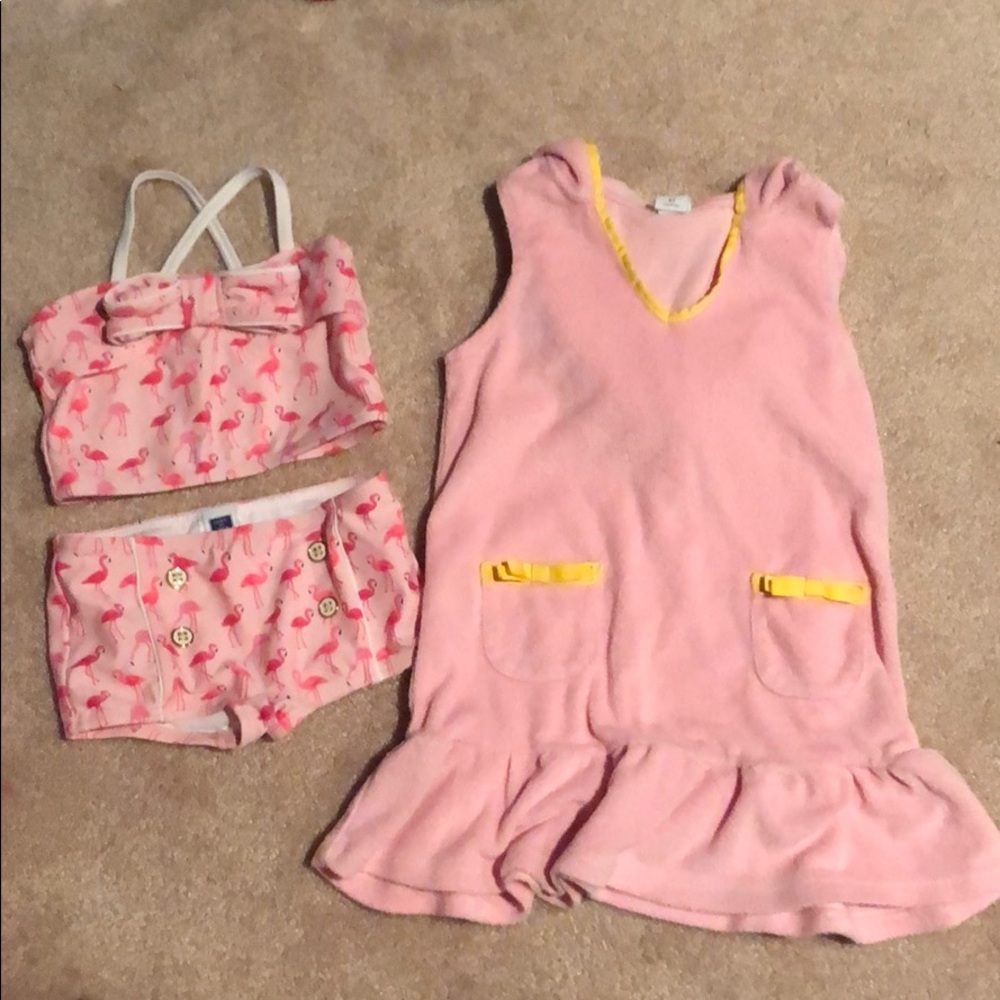 Janie and Jack Swimsuit and coverup 18-24-2T